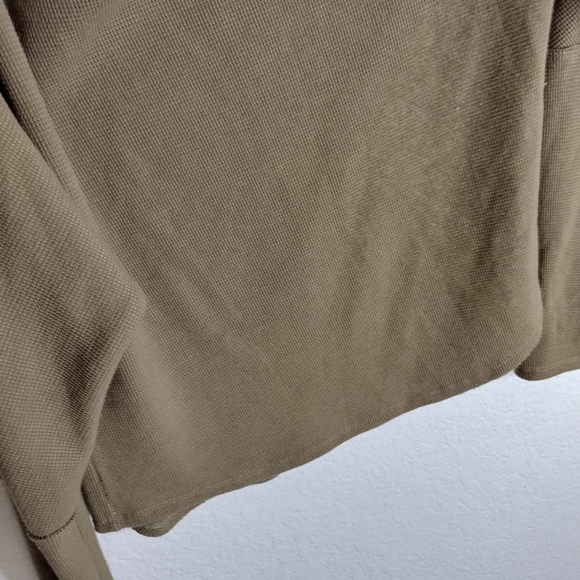 Free People We The Free Fuji Off Shoulder Olive Green Top Sz M - Picture 4 of 9